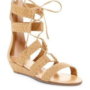 Women's NIB $79 Carlos Santana Gladiator Sandals - Kamilla - Brulee - Sz 8